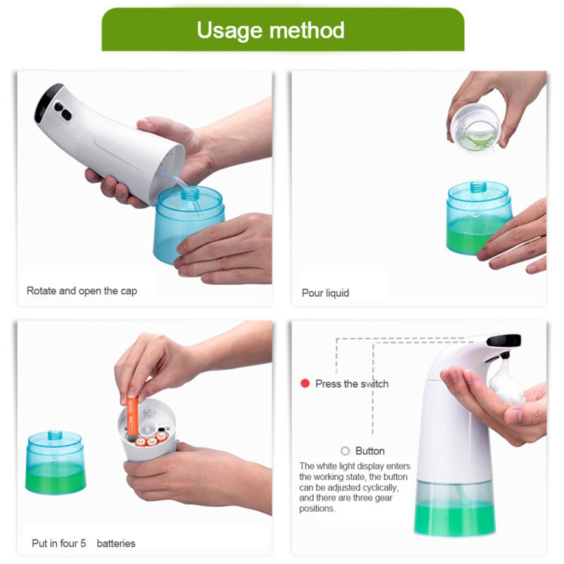 INFRARED SENSOR AUTOMATIC HAND FOAM LIQUID SOAP DISPENSER - Image 13
