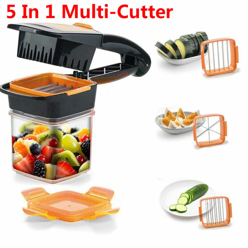 Multi 5 in 1 Fruit Vegetable Cutter (999+200 Delivery Charges)