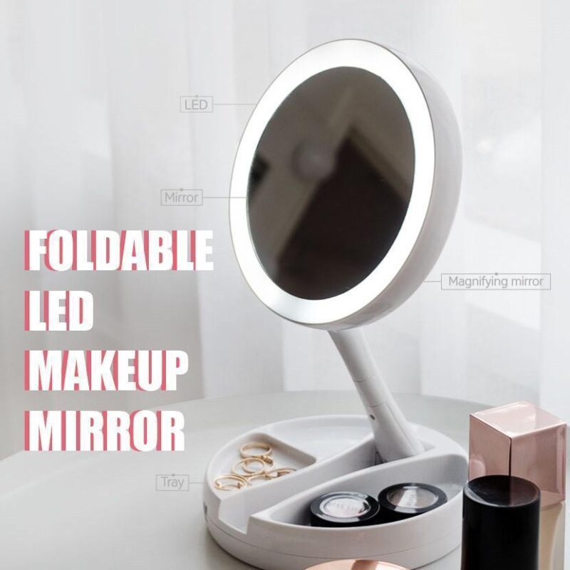 Lighted Folding Travel Mirror In just 1700/-