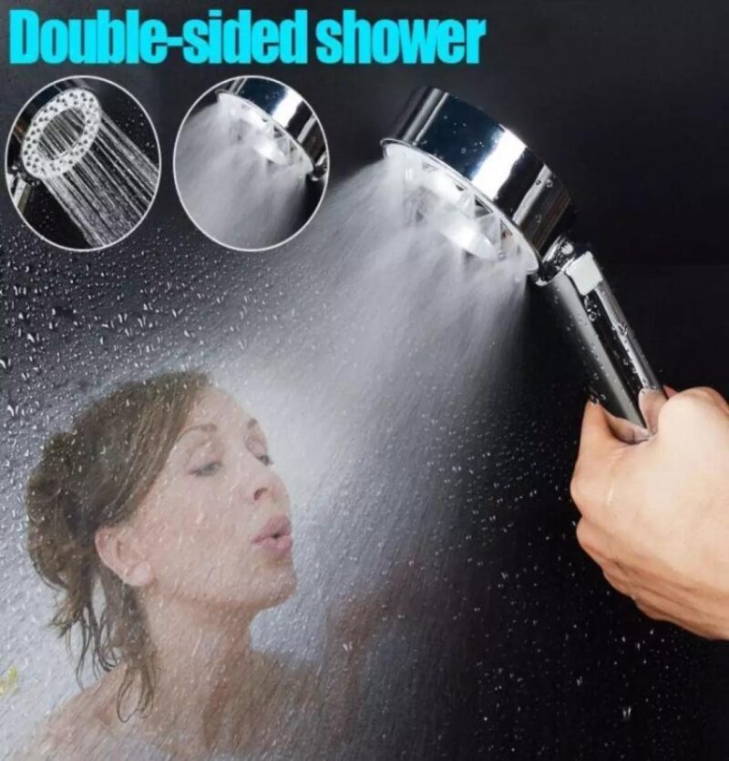 HIGH PRESSURE DOUBLE-SIDED SHOWER HEAD